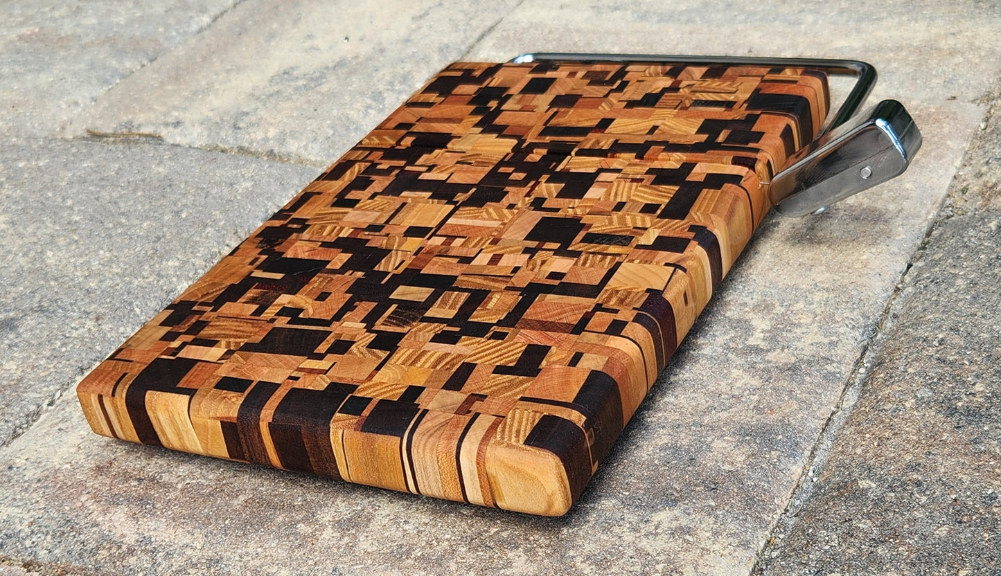 Chaotic End Grain Cheeseboard Slicer